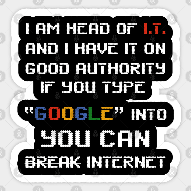 You can break internet Sticker by YAZERU